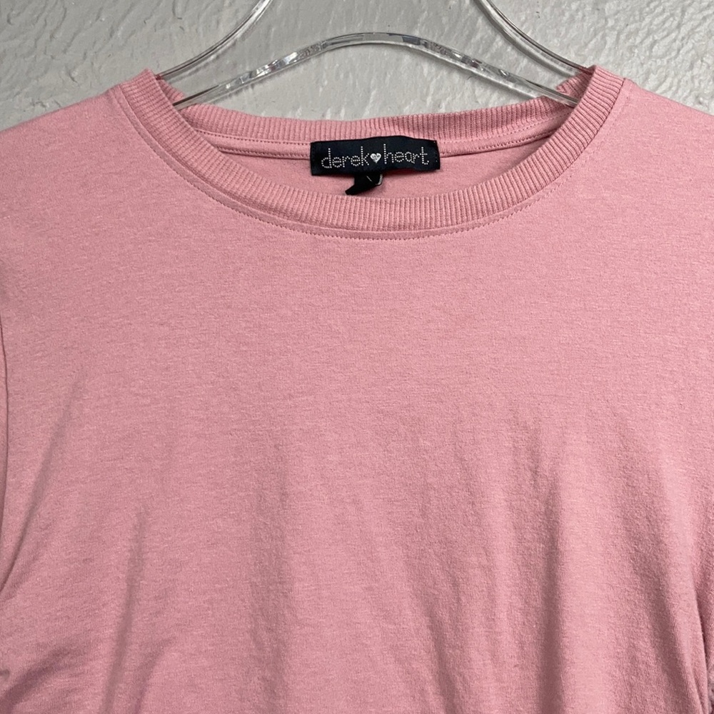 Derek Heart Pink Short Sleeve Shirt Size Medium - Picture 4 of 7